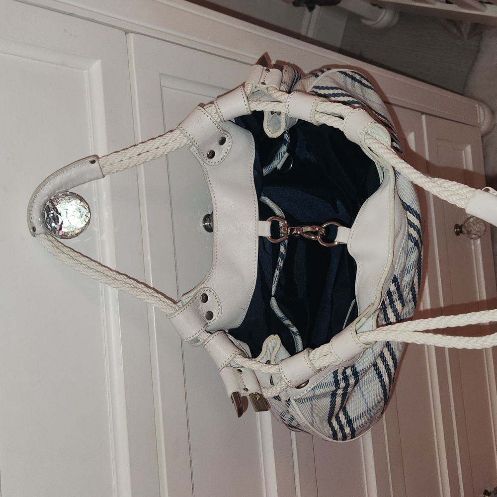 BURBERRY Blue & Navy Shoulder Bag - Picture 12 of 17
